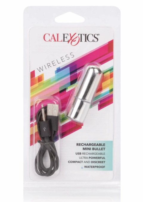 CalExotics Rechargeable Mini Bullet - kompaktowy wibrator 3-stopniowy USB