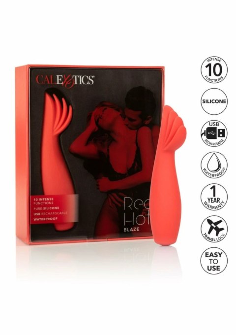 CalExotics Red Hot Blaze - kompaktowy stymulator silikonowy, 10 trybow