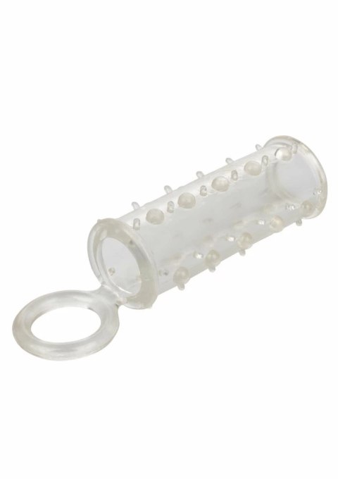 CalExotics Sensation Enhancer - elastyczny rękaw intymny z koralikami, TPE, open-end