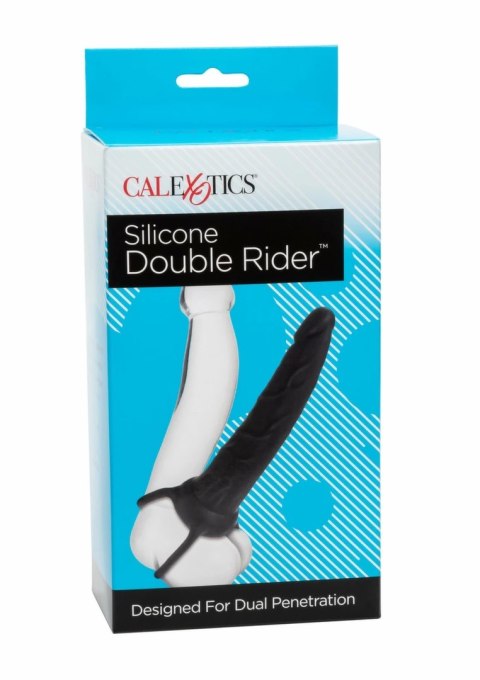 CalExotics Silicone Double Rider podwojny model silikonowy czarny