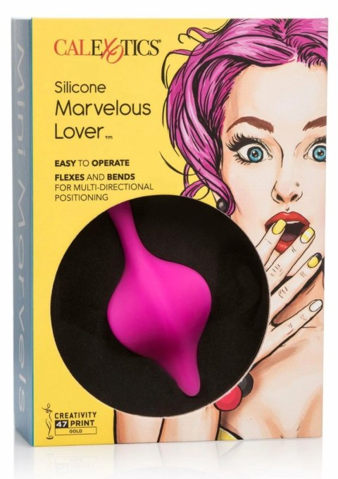 CalExotics Silicone Marvelous Lover kompaktowy masażer silikonowy fioletowy