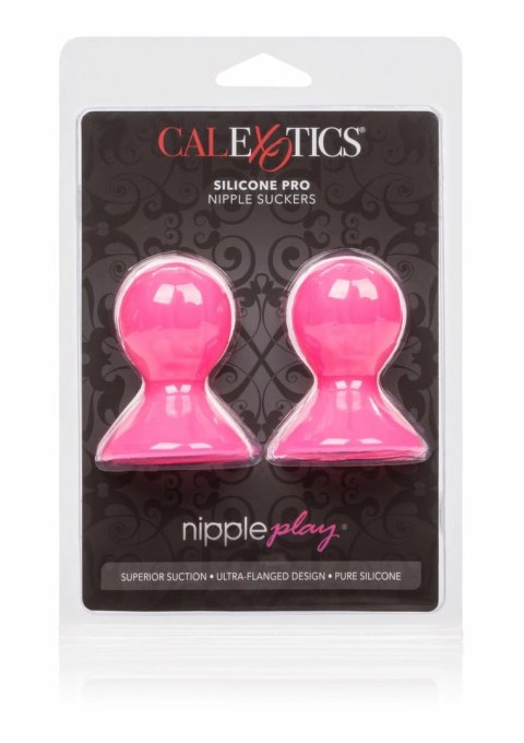 CalExotics Silicone Pro - silikonowe nakładki ssące na sutki, 2 szt.