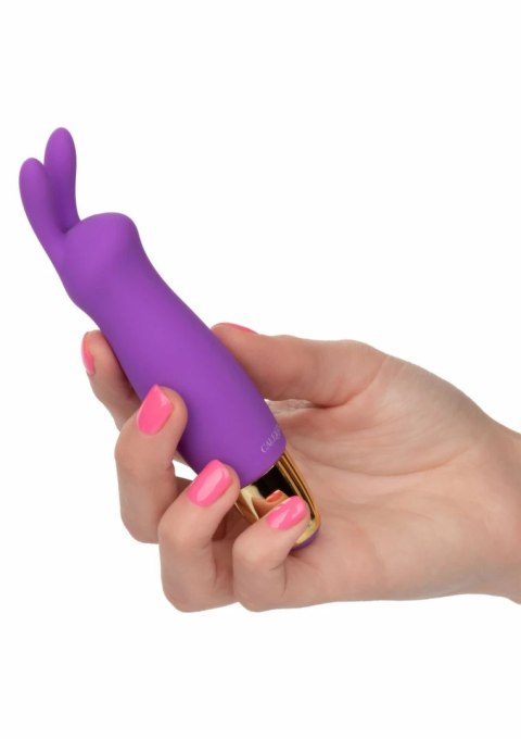 CalExotics Slay Buzz Me mini masażer z uszkami silikonowy fioletowy