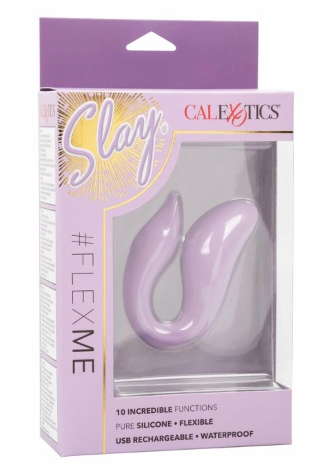 CalExotics Slay Flex Me - kompaktowy masażer silikonowy, 10 trybow