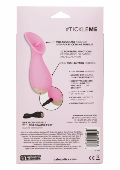 CalExotics Slay Tickle Me mini masażer silikonowy 10 trybow fioletowy