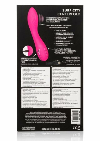 CalExotics Surf City Centerfold silikonowy masażer z funkcją pulsacji, wodoodporny