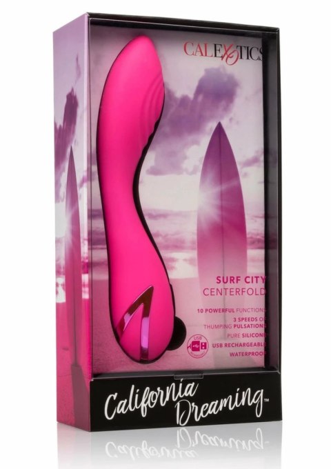 CalExotics Surf City Centerfold silikonowy masażer z funkcją pulsacji, wodoodporny