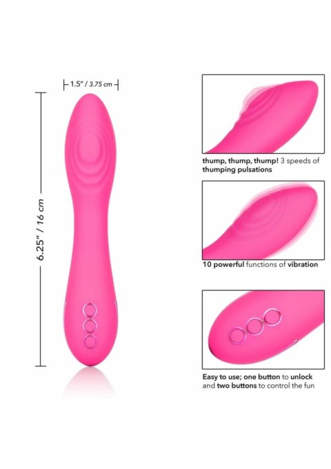 CalExotics Surf City Centerfold silikonowy masażer z funkcją pulsacji, wodoodporny