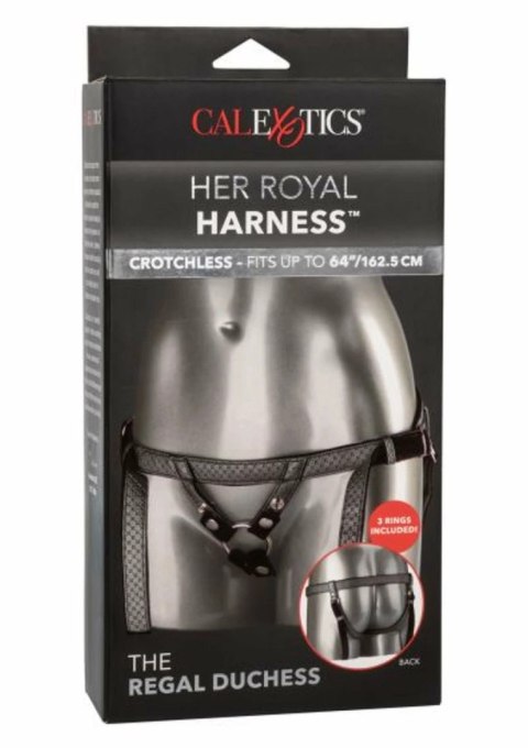 CalExotics The Regal Duchess - pas intymny z regulacją i welurowym wnętrzem