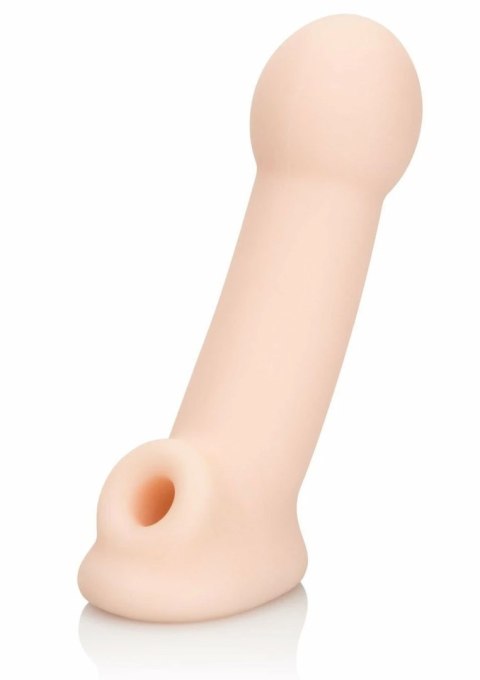 CalExotics Ultimate Extender PureSkin - elastyczny rękaw intymny z paskiem, 20 cm