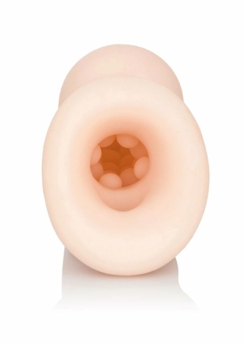CalExotics Ultimate Extender PureSkin - elastyczny rękaw intymny z paskiem, 20 cm