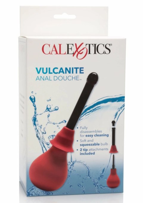 CalExotics Vulcanite Anal Douche system higieniczny 220 ml z 2 końcowkami