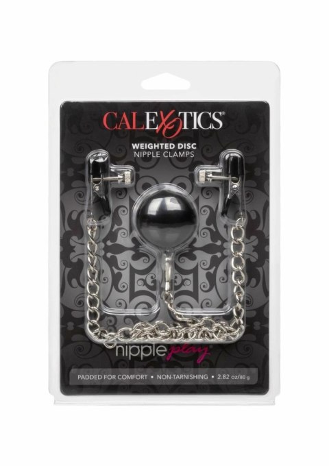 CalExotics Weighted Disc - zaciski z regulacją i obciążeniem na łańcuszku