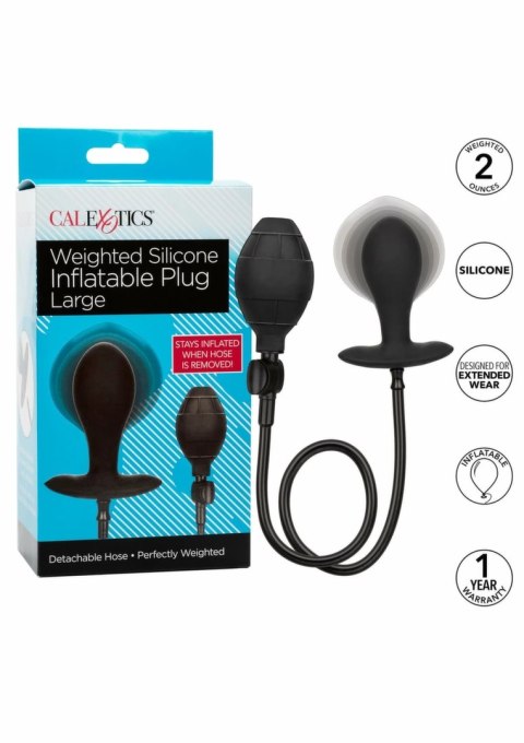 CalExotics Weighted Inflatable Plug Large silikonowy z obciążeniem XL
