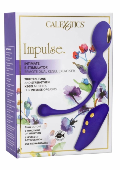 CalExotics eStim Dual Kegel Exerciser - system do ćwiczeń mięśni dna miednicy z pilotem