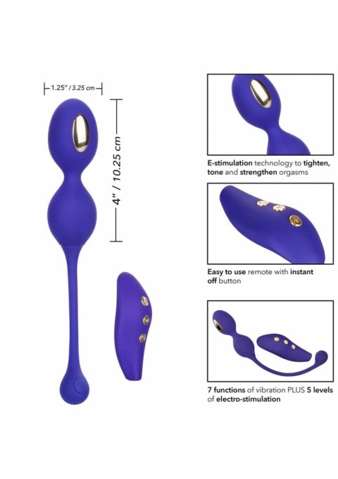 CalExotics eStim Dual Kegel Exerciser - system do ćwiczeń mięśni dna miednicy z pilotem