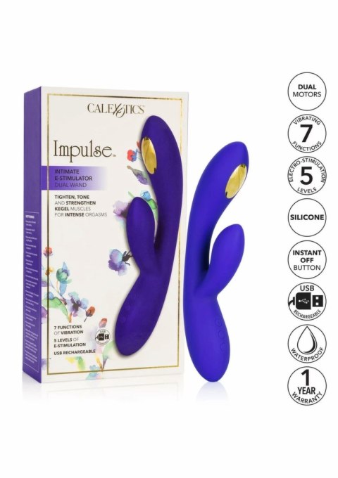 CalExotics eStim Dual Wand - silikonowy masażer z elektrostymulacją