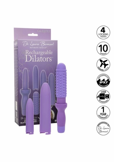 Dr. Laura Berman Rechargeable Dilators Set 4 rozmiary silikon