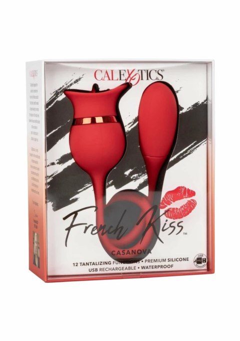 French Kiss Casanova - silikonowa maszyna intymna z podwojnym silnikiem, fioletowa