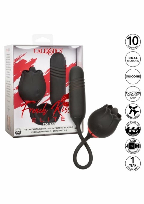 French Kiss Elite Romeo silikonowy model z podwojnym systemem wibracji IPX7