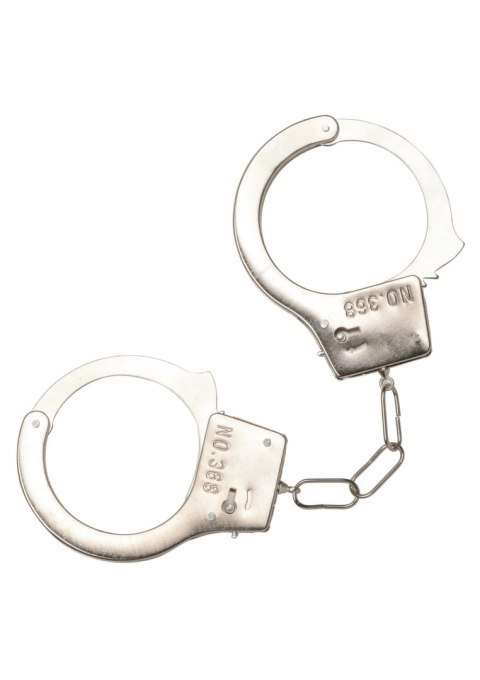 Playful Furry Cuffs kajdanki z futerkiem, regulowane, metalowe, czarne