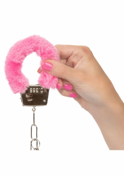 Playful Furry Cuffs kajdanki z miękkim futerkiem, regulowane, czarne