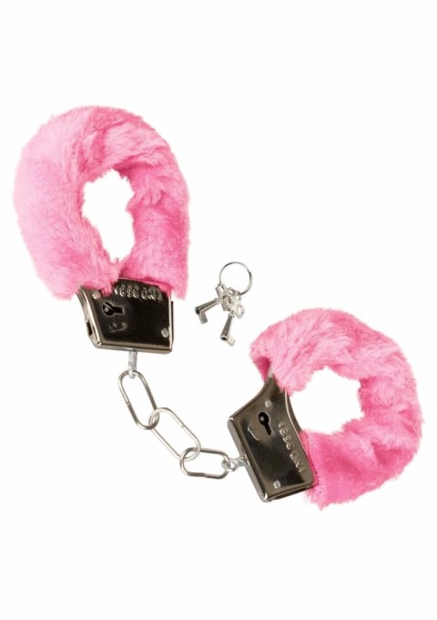 Playful Furry Cuffs kajdanki z miękkim futerkiem, regulowane, czarne