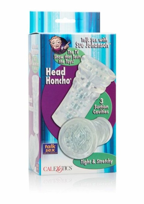 Sue Johanson Head Honcho maszyna intymna Senso 12,7 cm przezroczysta