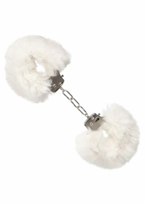 Ultra Fluffy Furry Cuffs kajdanki z futerkiem regulowane metalowe
