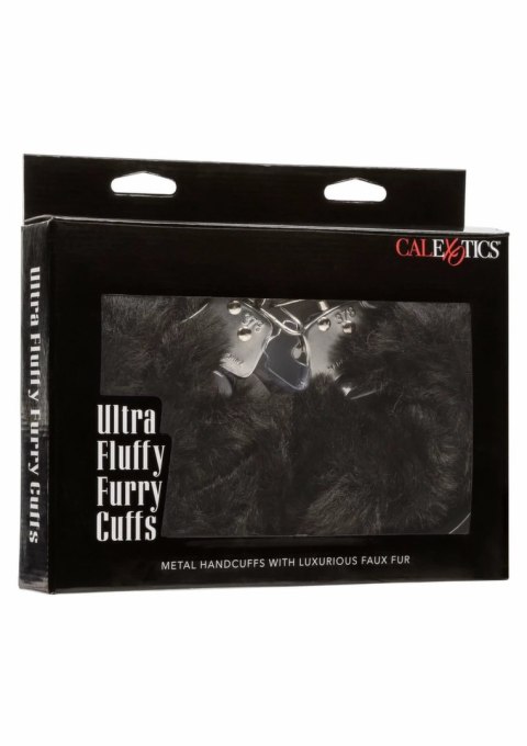 Ultra Fluffy Furry Cuffs kajdanki z futerkiem, regulowane, srebrne