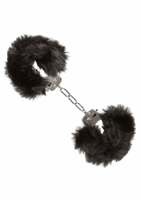 Ultra Fluffy Furry Cuffs kajdanki z futerkiem, regulowane, srebrne