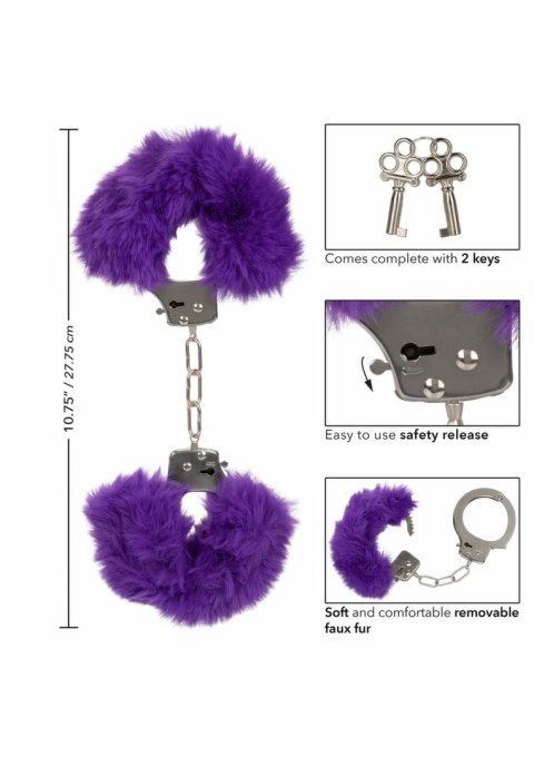 Ultra Fluffy Furry Cuffs kajdanki z miękkim futerkiem regulowane