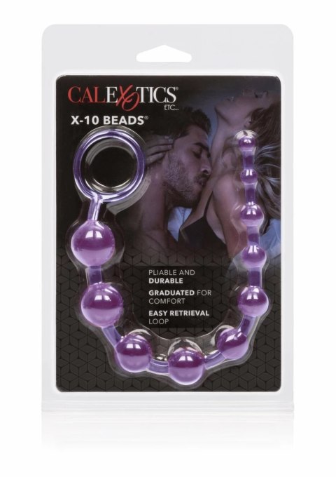 CalExotics - X-10 Beads elastyczny łańcuszek 10 koralikow PVC 28 cm