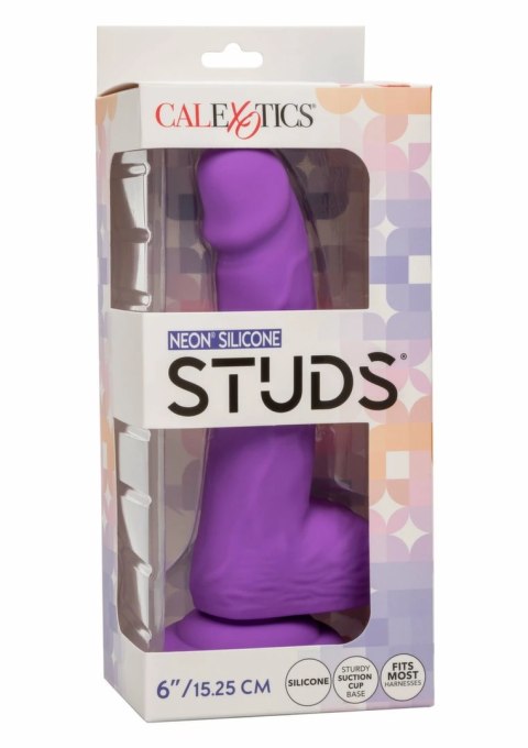 CalExotics Neon Silicone Studs 6 inch - silikonowy model z przyssawką, 15,25 cm