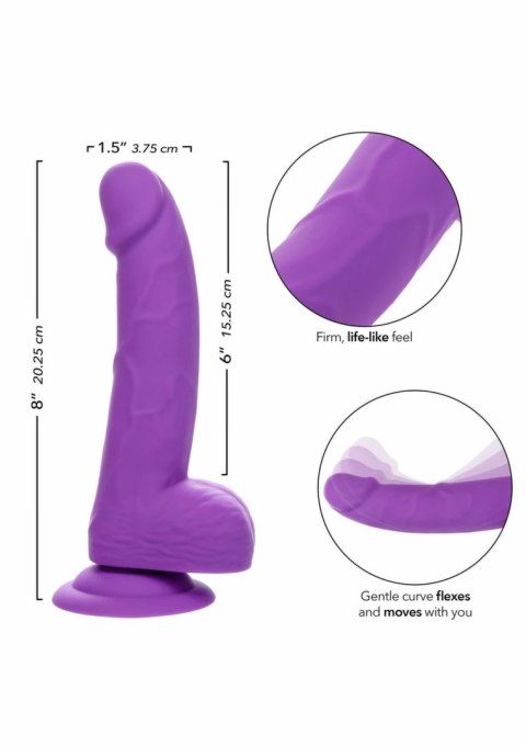 CalExotics Neon Silicone Studs 6 inch - silikonowy model z przyssawką, 15,25 cm