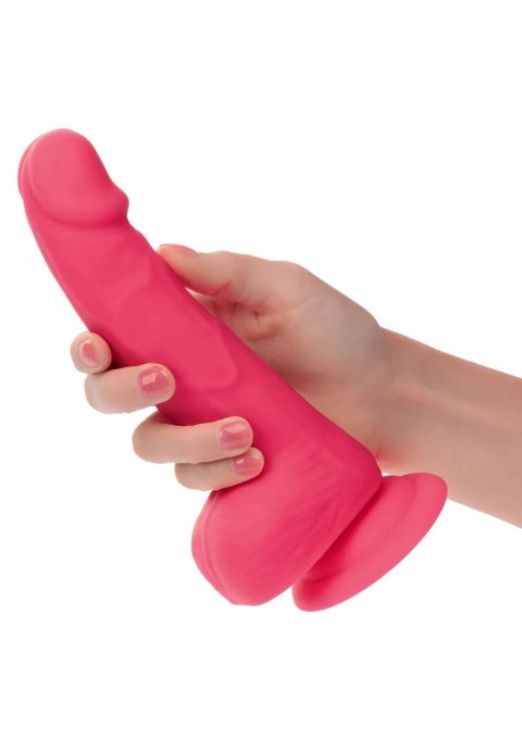 CalExotics Neon Silicone Studs 6 inch silikonowy model z przyssawką, neonowy kolor