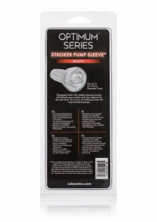 CalExotics Optimum Series Stroker Pump Sleeve Mouth - elastyczna nakładka TPR
