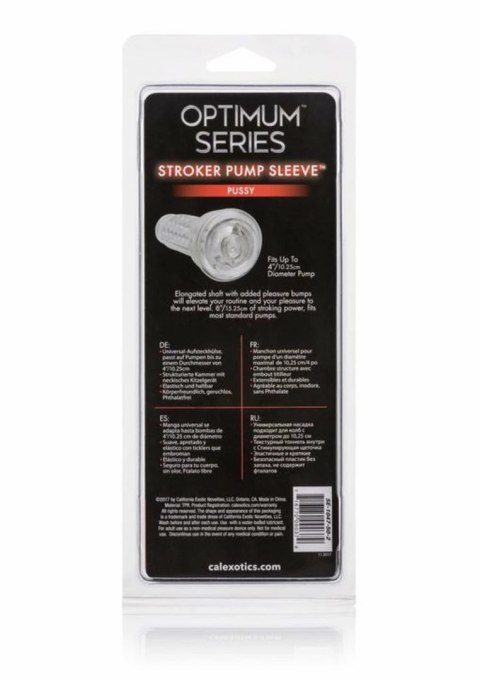 CalExotics Optimum Series Stroker Pump Sleeve anatomiczny TPR