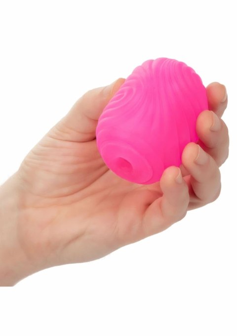 CalExotics Pop Sock Textured - dwustronna silikonowa maszyna intymna z teksturą