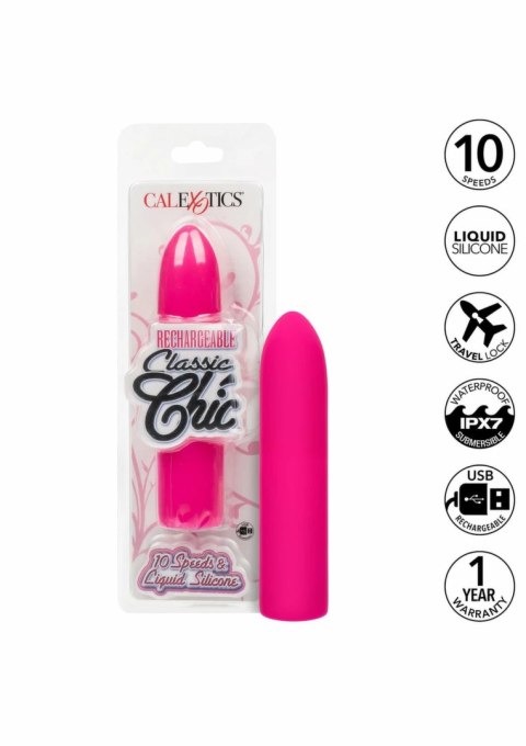 CalExotics Rechargeable Chic Mini - kompaktowy masażer silikonowy USB
