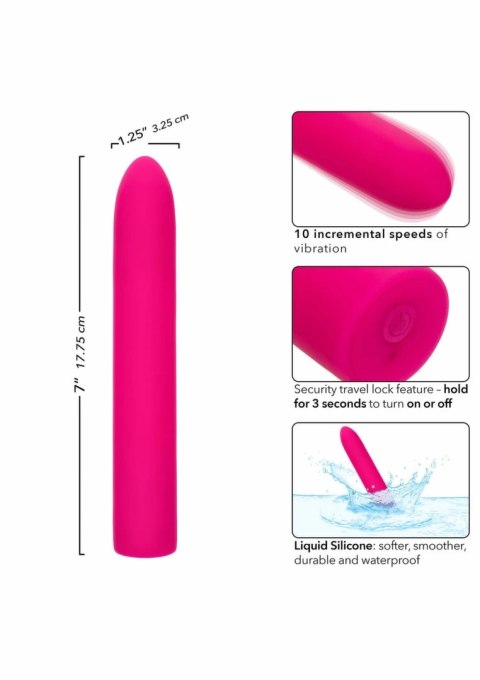 CalExotics Rechargeable Chic Standard silikonowy masażer 10 trybow