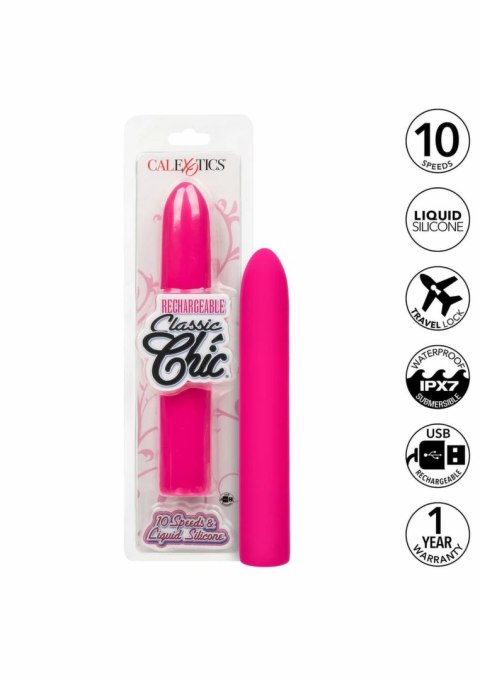 CalExotics Rechargeable Chic Standard silikonowy masażer 10 trybow