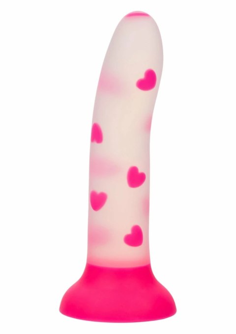 Glow Stick Heart silikonowy model z efektem świecenia i przyssawką