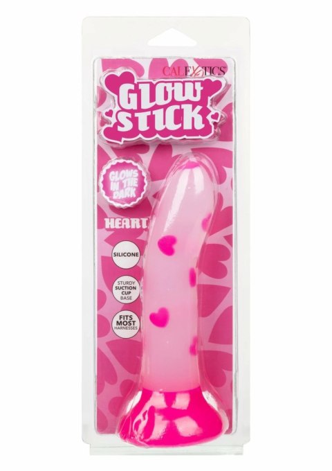 Glow Stick Heart silikonowy model z efektem świecenia i przyssawką