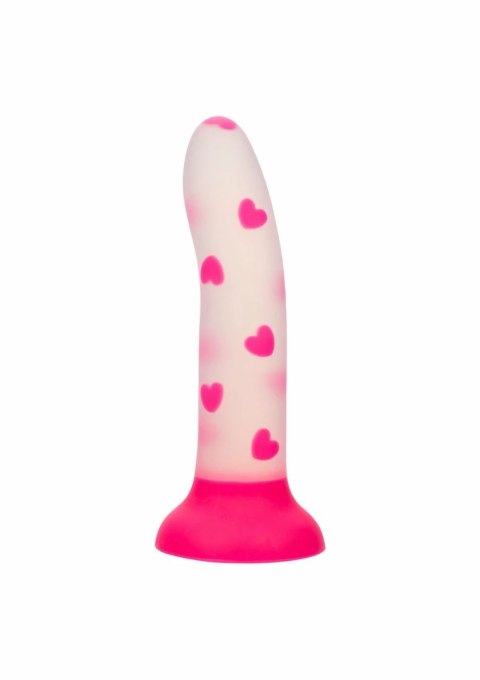 Glow Stick Heart silikonowy model z efektem świecenia i przyssawką
