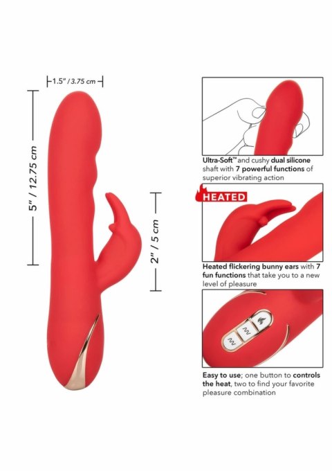 Jack Rabbit Heated Ultra-Soft Rabbit silikonowy podgrzewany masażer USB