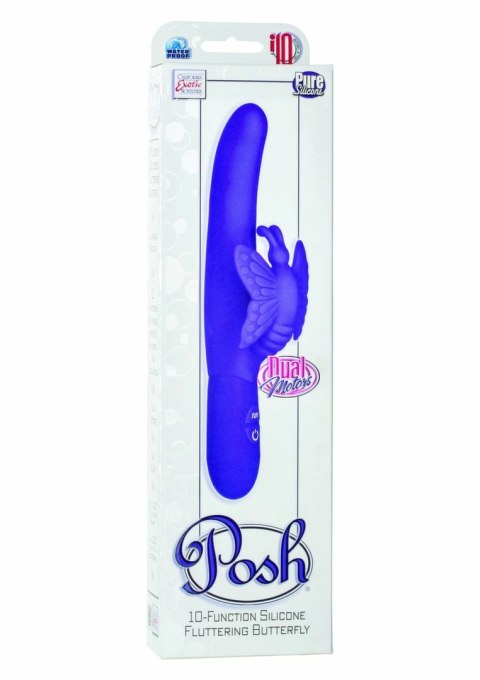 Posh Fluttering Butterfly silikonowy model z 10 trybami pracy 4,5" fioletowy