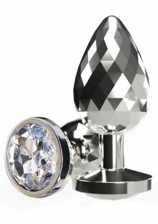 TOYJOY Disco Diamond Plug Large aluminiowy z kryształem 8,5 cm