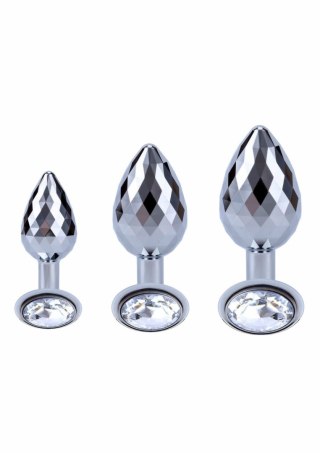 TOYJOY Disco Diamond Plug Medium aluminiowy z kryształem 8713221836311