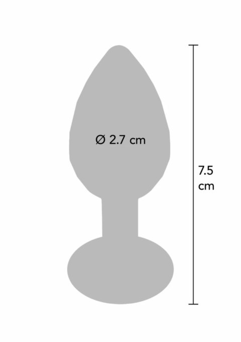 TOYJOY Disco Diamond Plug Small aluminiowy z kryształem, rozmiar S
